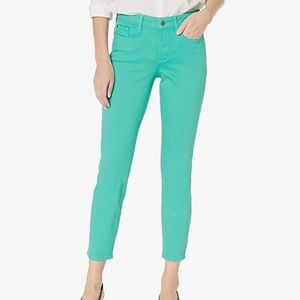 EUC NYDJ Alina ankle jeans green sz 4